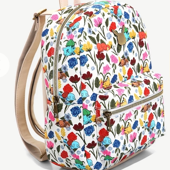 NWT Pokemon Floral Mini Backpack set main image 12